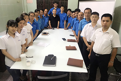 conducting training program overseas